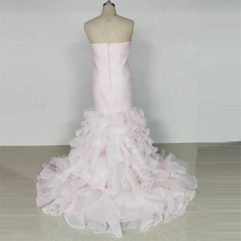 Настоящие фотографии, вечерние платья Robe de Soiree, вечерние платья на выпускной, Многоярусное платье русалки, вечерняя одежда