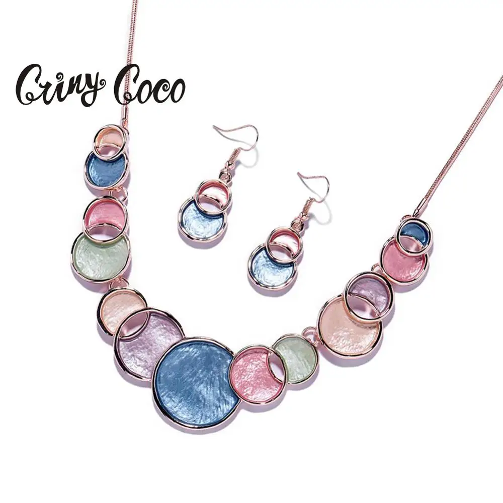 Большое ожерелье Cring Coco для женщин модное женское эмалированное колье подарки