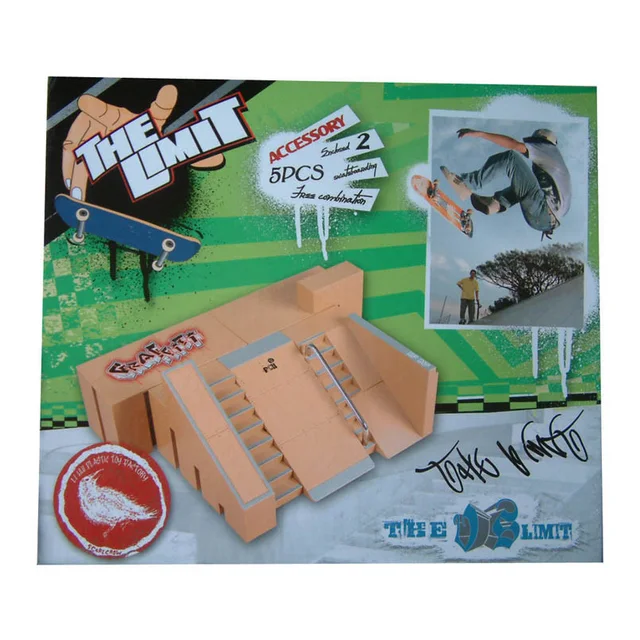 Mini Alloy Finger Skating Board Venue Combination Toys Children Skateboard Ramp Track Educational Toy Set For Boy Birthday Gifts 5