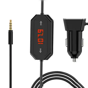 

Car Music Transmitter Car Mp3 Player Mobile Phone Music Transmitter Usb Car Charger 4.8A Car Mp3 Audio Player
