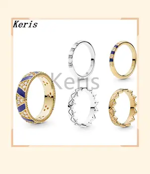 

2019 100% 925 sterling silver ring 2019 will see glowing rocks and exotic band stripes crown stone rings and stripes