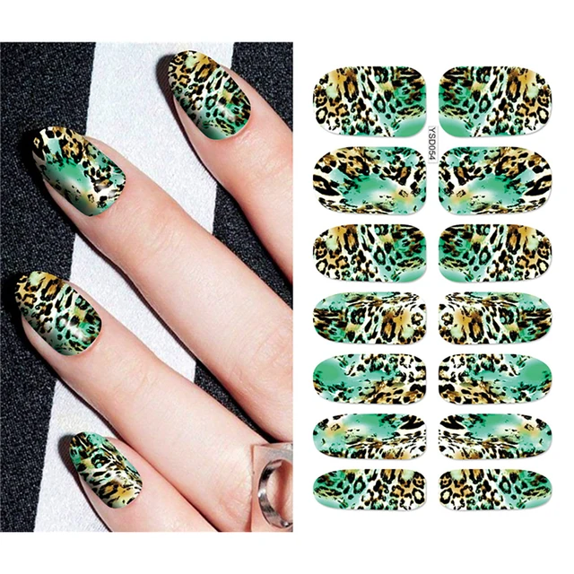 Nail Stickers For Nails Sliders 3D Color Water Transfer Nail Sticker Creativity Decoration Art Necklace Pattern Dreamcatcher YSD054