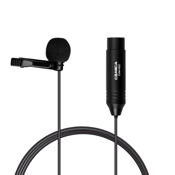 CVM V02O Phantom Power всенаправленный XLR Lavalier отворотом микрофон для Canon Sony Panasonic камкордер