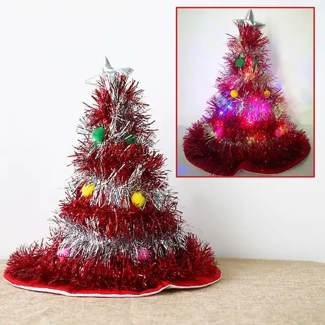 Christmas Tree Hat Festive Fancy Dress 