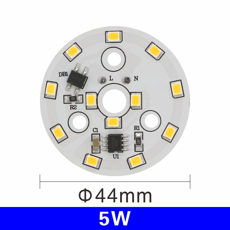 12x 3W 5W 7W 9W 2835SMD Round COB LED SMD Chip Bulb Flood Light White 180-240V