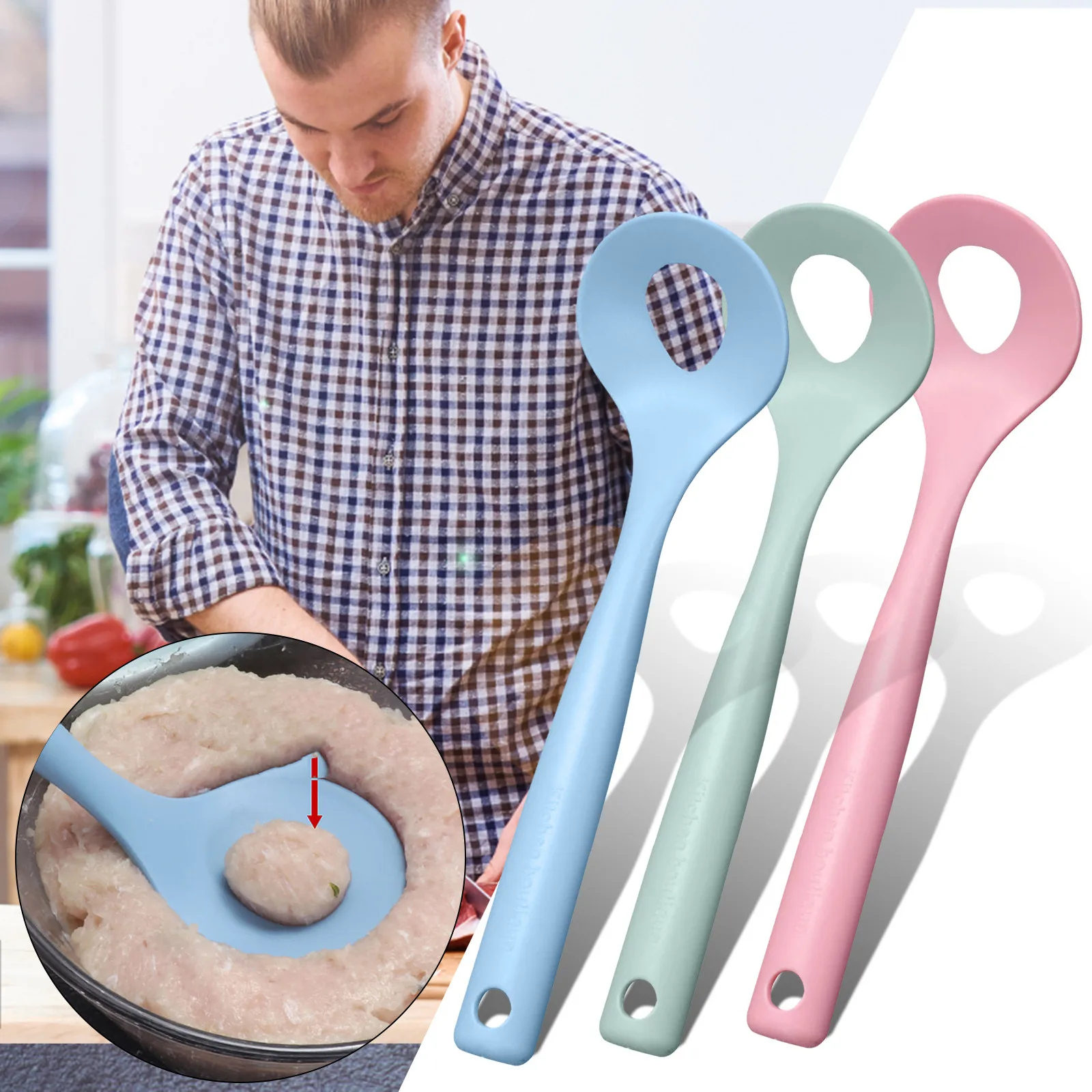 Meat Balls Fish Kitchen Homemade Stuffed Meatballs Maker Home Cooking Tools Plastic Pressing Creative Machine | Дом и сад