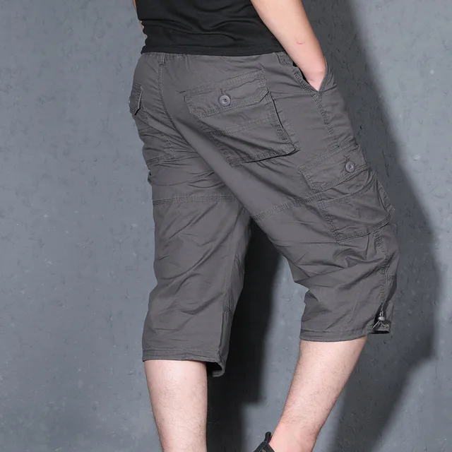 Men Tactical Camouflage Capri Pants Men 