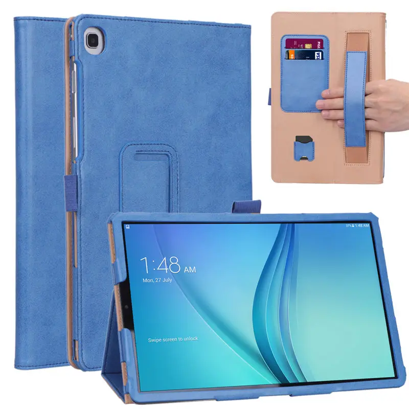 Планшет чехол для Samsung Galaxy Tab S5e 10 5 2019 SM T720 T725 Роскошный PU кожаный держатель рук с