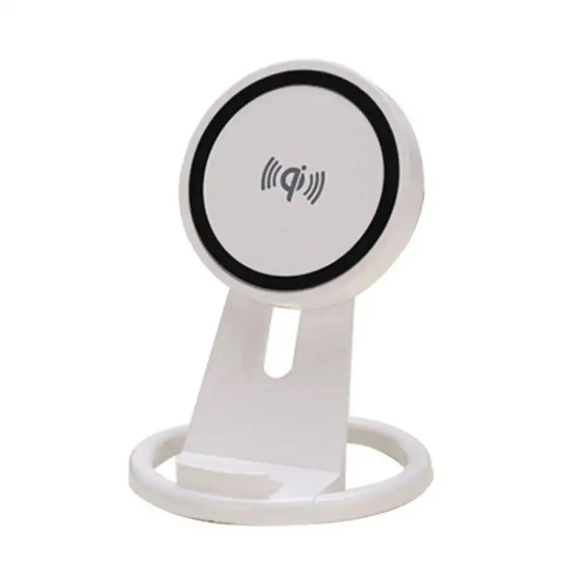 

5W Qi Fast Wireless Phone Holder Stand Charger Desktop Phone holder bracket Lazy Mobile Phone holder For iphone Huawei Samsung