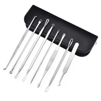 

Stainless Steel Blackhead Remover Tool Kit Professional Blackhead Acne Comedone Pimple Needle Extractor Beauty Tools 8Pcs/Lot
