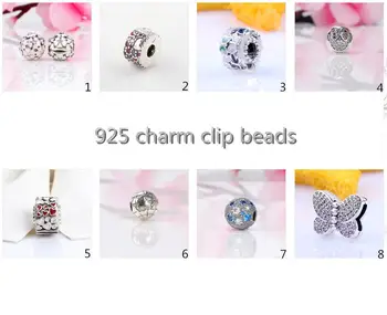 

2PZ/lot New 2020 original charm clips 925 beads for charms bracelet accessories jewelry DIY making jewelry gifts