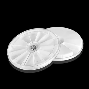 

1pcs 8mm Plastic 12 grids Rotatable Round DIY Jewelry Making Accessories Supplies Beads Needles Storage Boxes Display Containers