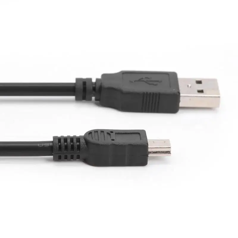 USB 2,0 «Папа-папа» мини-usb 5-контактный разъем B для зарядки и синхронизации данных кабель напольных покрытий из ПВХ чистый Медь ядро проводника металлический переходник удлинитель