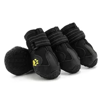 Zapatos deportivos para perros de montaña, botas reflectantes impermeables con suela de PVC para exteriores, para mascotas pequeñas y grandes