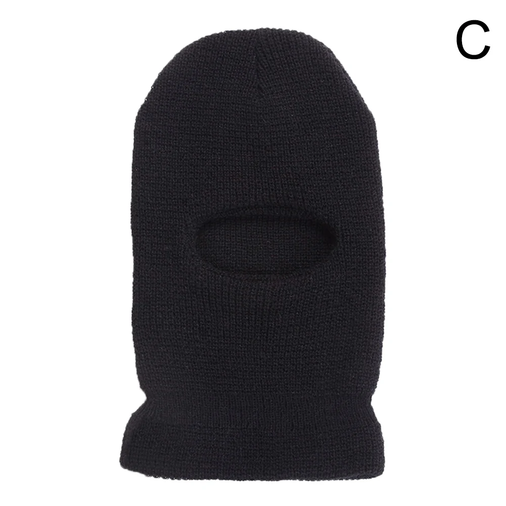 Новинка, лыжная маска с 3 отверстиями, шапка, маска для лица, вязаная шапка, зимняя теплая шапка BF88