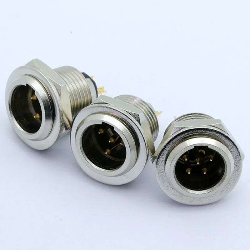 10 шт. мини XLR 3 4 5 Pin папа Шасси Панель Разъем маленький Аудио Микрофон разъем для