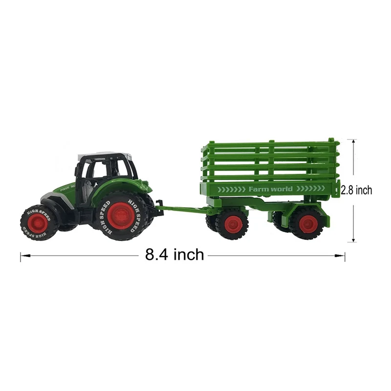 Модель трактора фермы набор игрушек имитационная модель сельскохозяйственный трактор грузовик для мальчиков и девочек Рождественский подарок подарки для детей