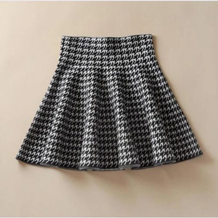 Трикотажная мини юбка Runback соблазнительная школьная плиссированная уличная