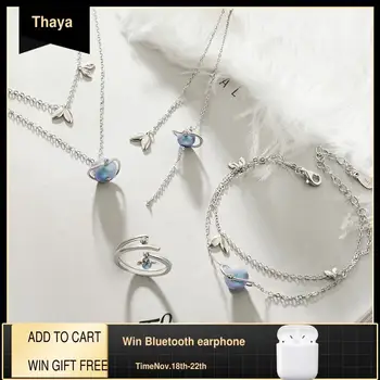 

Thaya 925 Silver Midsummer Night's Dream Design Sets For Women Elegant Jewelry Ladies Gift