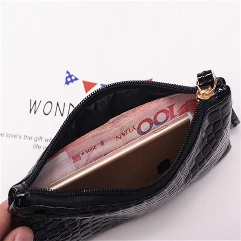 Women Wallets Fashion Lady Wristlet Handbags Long Money Bag Zipper Coin Purse Cards ID Holder Clutch Woman Wallet PU Leather - 6