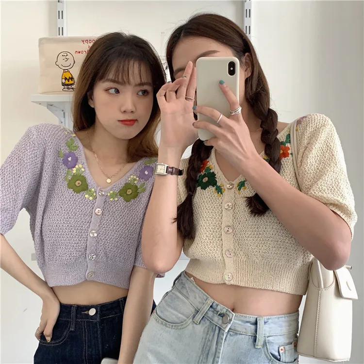 -sleeved Top INS Fashion South Korea 2020 Summer