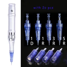 Тату-машинка Перезаряжаемые Беспроводной постоянный ручка для тату, макияжа татуировки для бровей Контурный карандаш для губ татуировки с картриджами