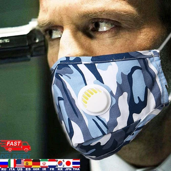 

New Washable Face Mask For Woman Man Breath PM2.5 Washable Cotton Mouth Masks Filter Pad Pollution Activated carbon filter