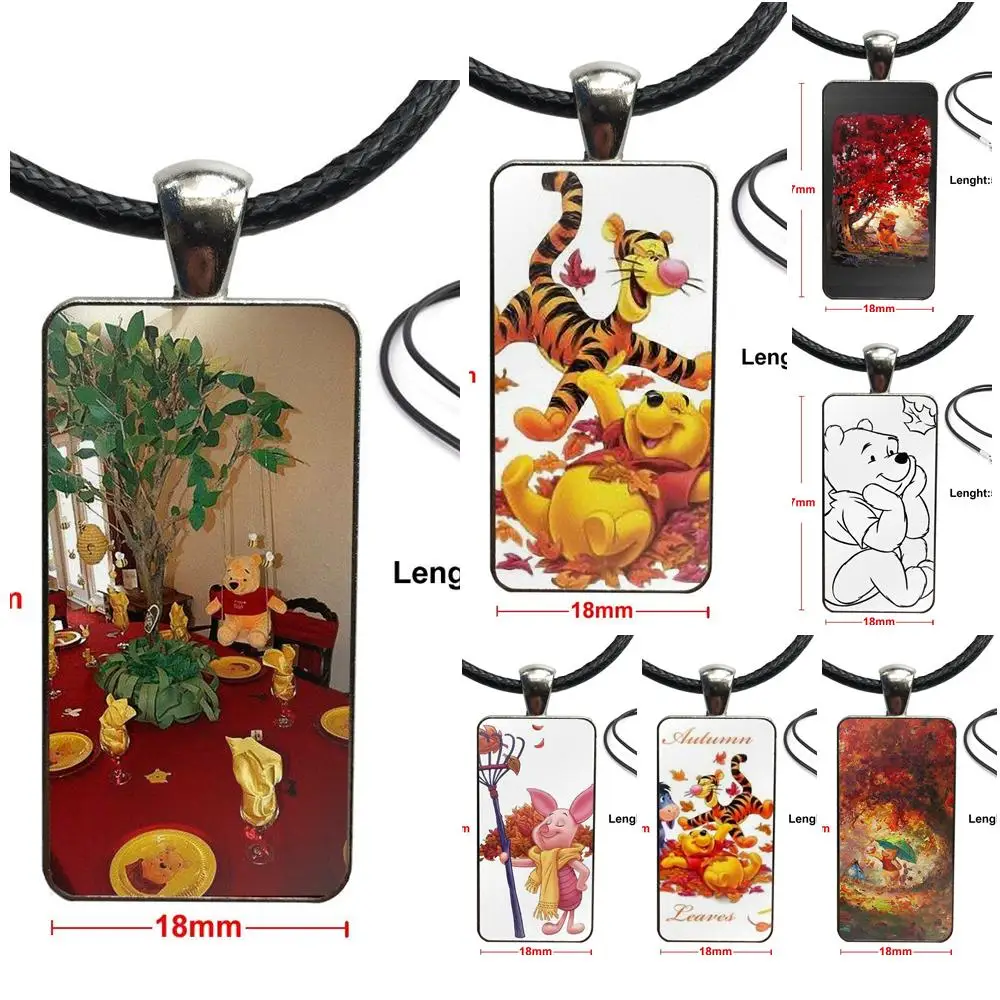 Для женщин Свадебное стекло кабошон кулон ожерелье прямоугольная Мода Винни