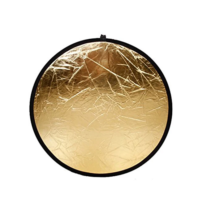 Five-in-One Circular Reflector 80cm Gold Silver Black White Translucent...