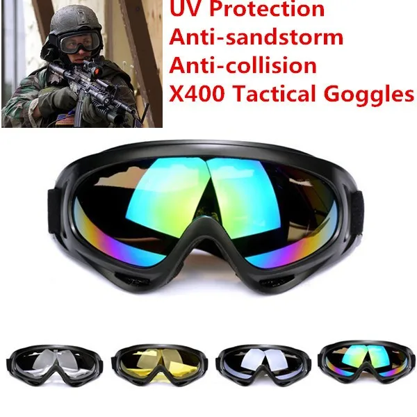 UV Protection Anti-sandstorm Anti-collision Tactical Goggles X400 Military Men Sunglasses Women Female | Спорт и развлечения