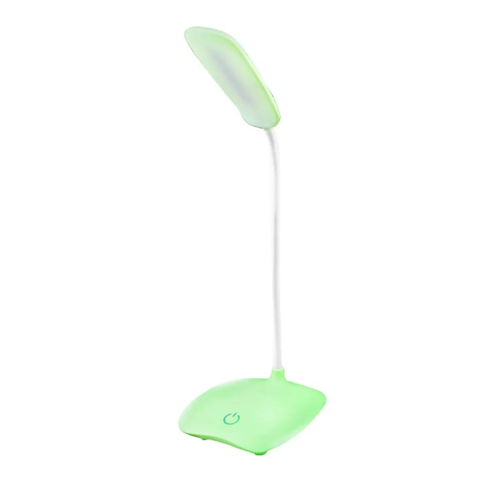 green 35*10*13cm table lamp 1.5W USB Rechargeable Table Lamp 3 Modes Adjustable LED Desk Lamps 4 Color Table Light - Body Color: green