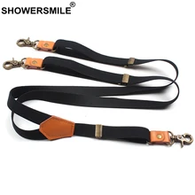 

SHOWERSMILE Women Suspenders Trigger Snap Suspenders Female Black Y Back Thin Braces High Quality Designer Ladies Pants Strap