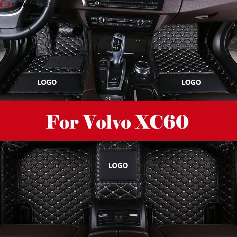 

Auto Waterprof Accessories Leather Floor Liners Carpets LHD Car Floor Mats For Volvo XC60