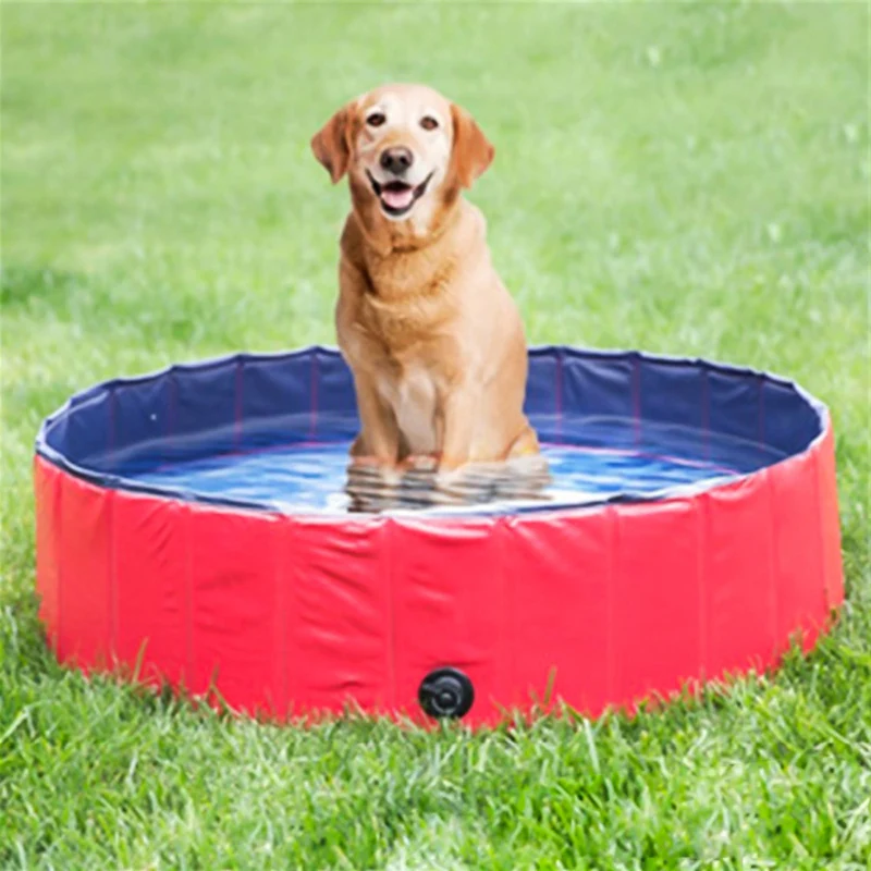 Надувная купальная ванная для питомца Складная Собака ванна бассейн складной бассейн для купания для собак кошек ПВХ композитные ткани товары для домашних животных