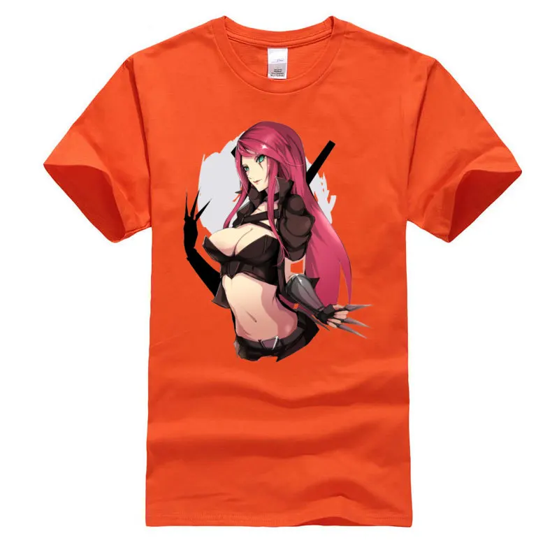 Sexy_Katarina_-_League_of_Legends_722 Fall Cotton Crew Neck Tees Short Sleeve Printed On T Shirt Cheap Summer T Shirt Sexy_Katarina_-_League_of_Legends_722 orange
