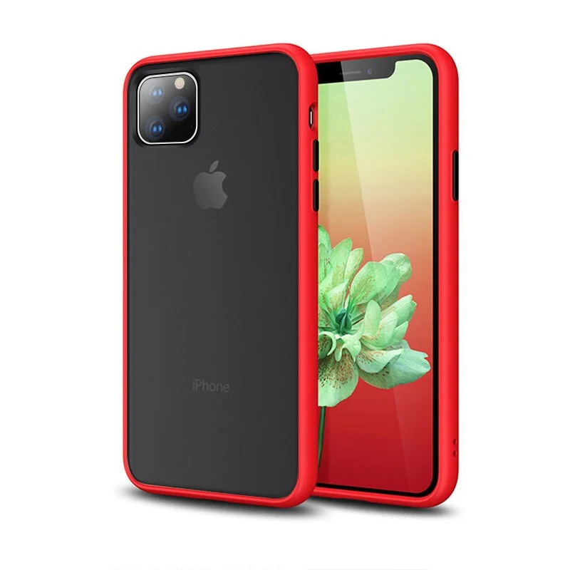 Противоударный мягкий ТПУ чехол для iPhone 11 Pro Max XR XS MAX X Роскошная Защита задняя крышка для iPhone 8 7 6s 6 Plus чехол Coque Capa - Цвет: Red and Black