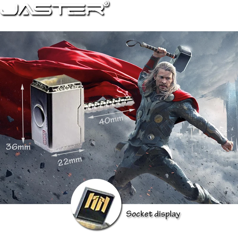 JASTER Железный человек Капитан Америка Халк Ручной USB флеш накопитель
