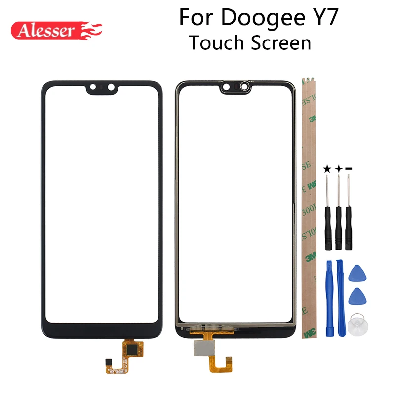 Alesser Для Doogee Y7 Сенсорная панель Ремонт частей 5,84 ''Для Doogee Y7 сенсорная панель с инструментами и клейкими аксессуарами для телефонов
