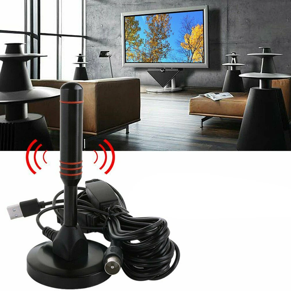 Комнатная ТВ-антенна 1080P HD TV 25 дБ DVB-T антенна для телевизора комнатный цифровой