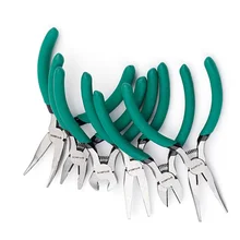 Ensemble de Mini pinces multi outils, coupe de fil, bijoux, outil de pré assemblage, pince à plier, incurvée, ronde et diagonale, outils à main de bricolage
