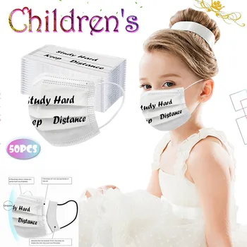 

In Stock 50pc Kids Children Disposable Face Mask Cartoon Printed Masks 3 Layer Earloop Breathable Non Wovens Mask Mascarillas #1