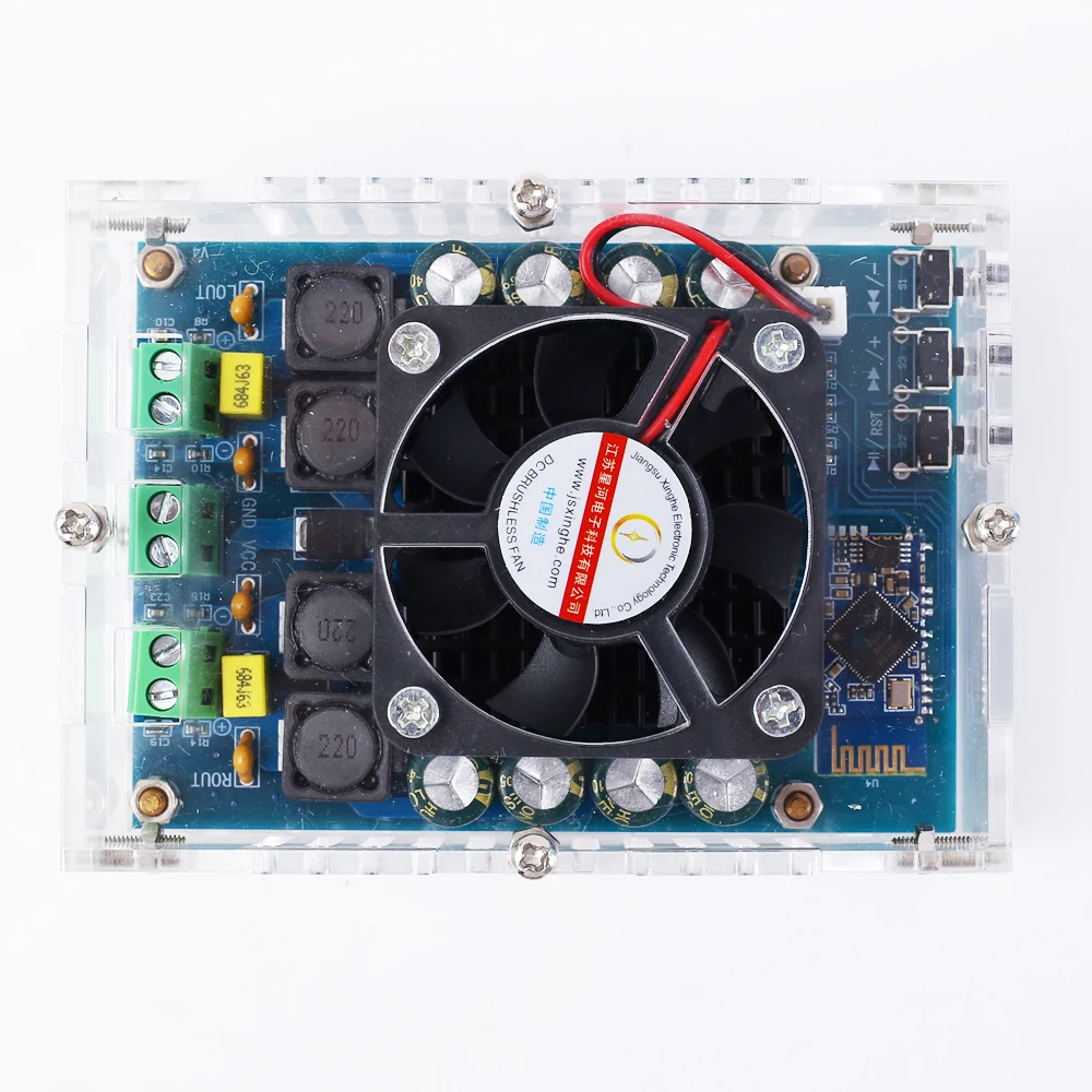 TDA7498 100W+ 100W Bluetooth аудио цифровой стереоусилитель модуль DC 12V 24V беспроводной Bluetooth приемник
