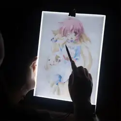 Цифровой графический планшет A4 светодиодный художник тонкий художественный Трафаретный Рисунок световая панель-бокс отслеживание письма