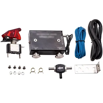 

Universal Electronic Dual Stage Adjustable Turbo Boost Controller Set + Switch Plastic + Aluminum