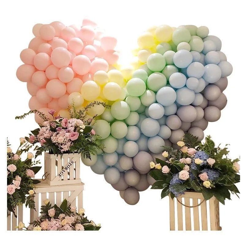 

100Pcs 10-Inch Macaron Candy Colored Latex Balloon For Wedding Holiday Events Birthday Party Supplies Arch Balloon Tower