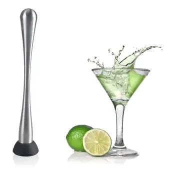 

Muddler Barware Cocktail Stainless Steel Bar Mixer DIY Drink Fruit Muddler Crushed Ice Barware Bar Tool