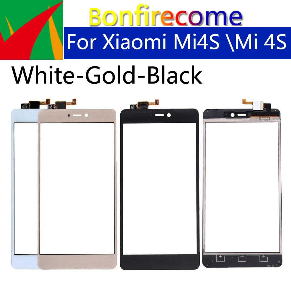10Pcs\lot TouchScreen For Xiaomi Mi4S\ Mi 4S Touch Screen Panel Sensor LCD Display Glass Lens Digitizer Replacement Parts | Мобильные