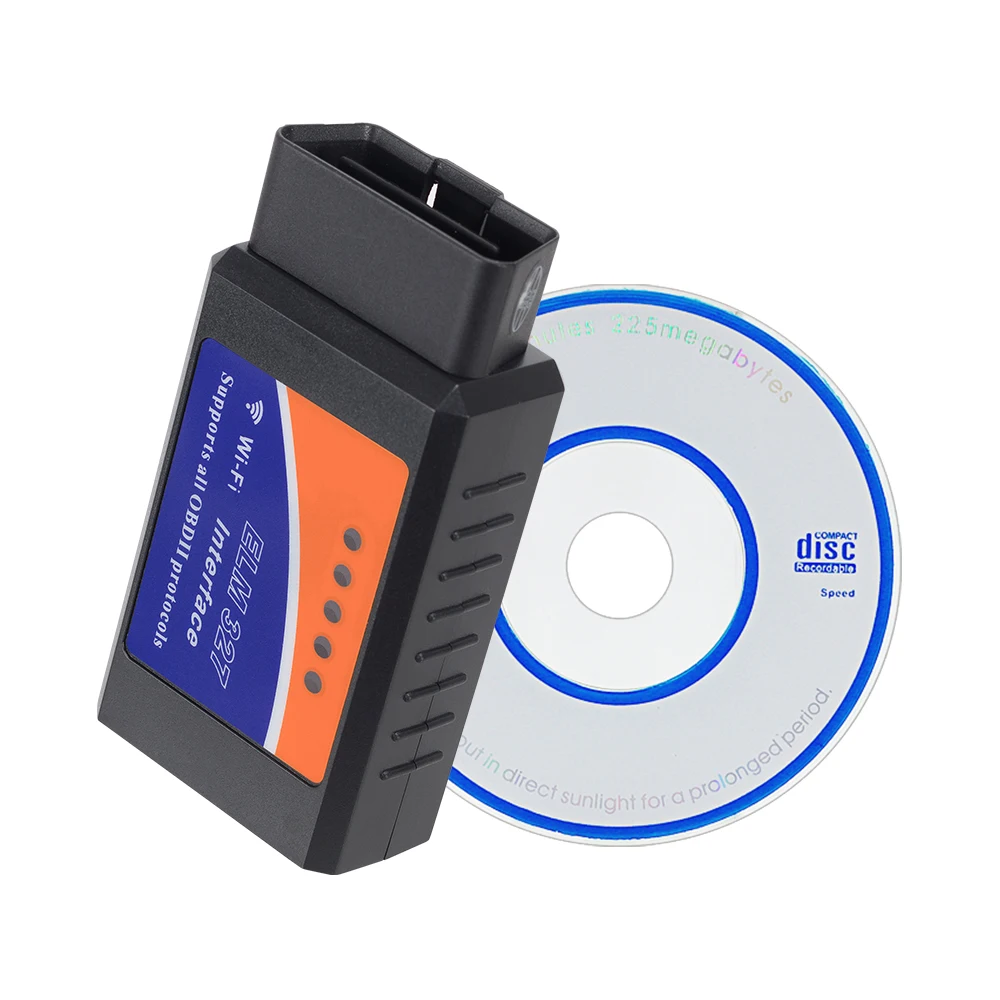 ELM327 V1.5 Wifi OBD II автоматический сканер elm 327 WIFI v1.5 OBDII OBD2 считыватель кодов для Android PC