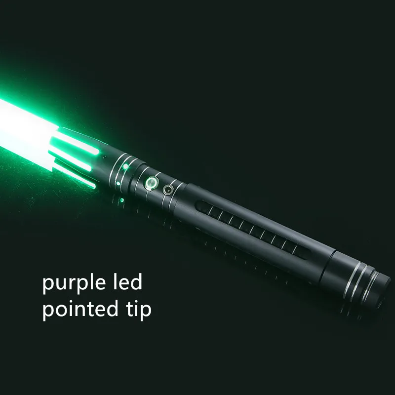 purpleled pointedtip Металлический световой меч Yanqing для светового меча, Одноцветный светодиод, Лезвие длиной 78 см, Y8 blacklily - Цвет: purpleled pointedtip