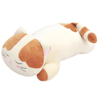 

Children's Pillow Plush Cat Pillow Pet Gift for Toddlers and Girls 21.65 Inch Brown, Birthday Gift